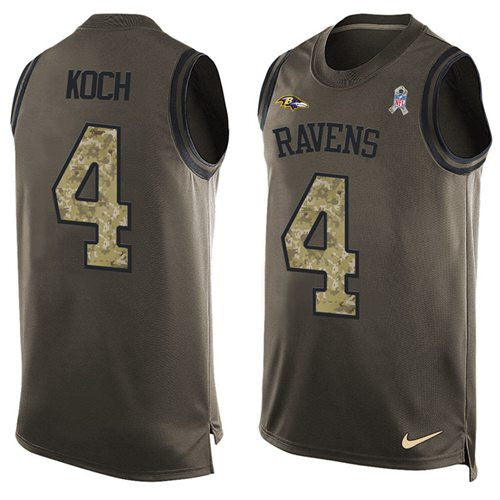 Sam Koch Baltimore Ravens green Salute To Service jersey