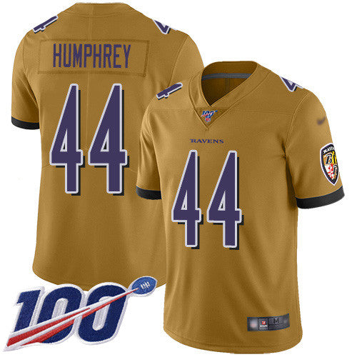 Marlon Humphrey Baltimore Ravens gold Inverted Legend jersey