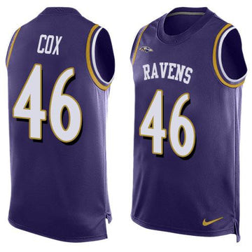 Morgan Cox Baltimore Ravens purple Limited jersey