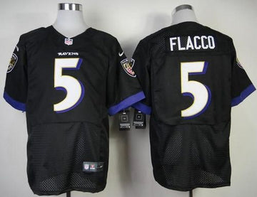 Joe Flacco Baltimore Ravens black Elite jersey
