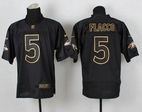 Joe Flacco Baltimore Ravens black Elite jersey