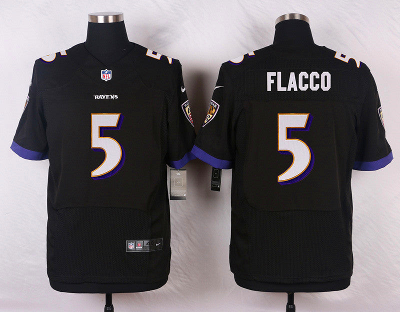 Joe Flacco Baltimore Ravens black Elite jersey