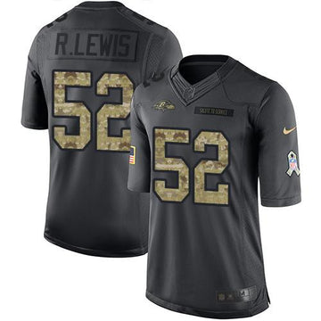 Ray Lewis Baltimore Ravens black Salute To Service jersey