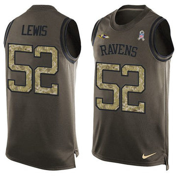 Ray Lewis Baltimore Ravens green Salute To Service jersey