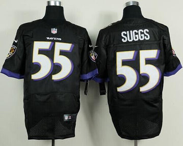 Terrell Suggs Baltimore Ravens black Elite jersey