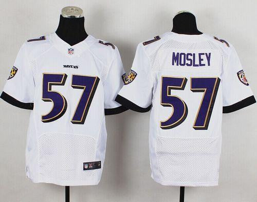 C.J. Mosley Baltimore Ravens white Elite jersey