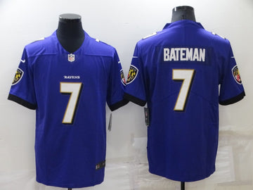 Rashod Bateman Baltimore Ravens purple Vapor jersey