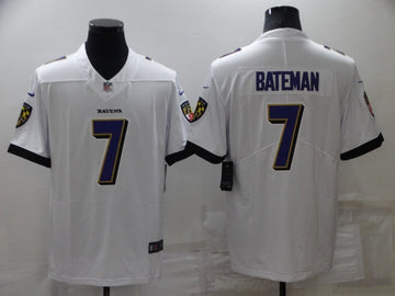Rashod Bateman Baltimore Ravens white Vapor jersey