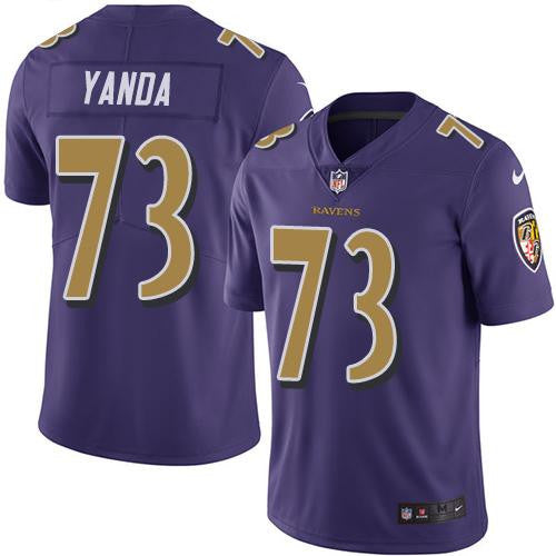 Marshal Yanda Baltimore Ravens purple Limited jersey