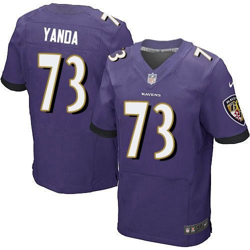 Marshal Yanda Baltimore Ravens purple Elite jersey