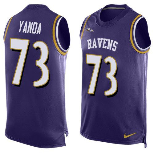 Marshal Yanda Baltimore Ravens purple Limited jersey