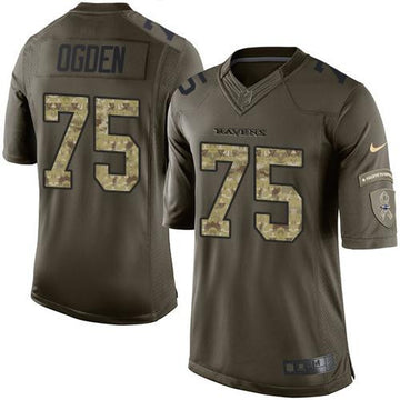 Jonathan Ogden Baltimore Ravens green Salute To Service jersey