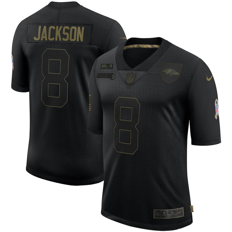 Lamar Jackson Baltimore Ravens black Salute To Service jersey