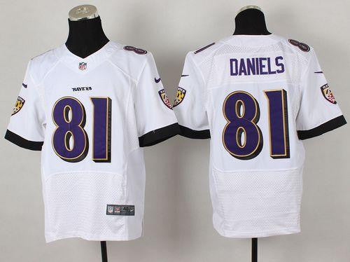 Owen Daniels Baltimore Ravens white Elite jersey