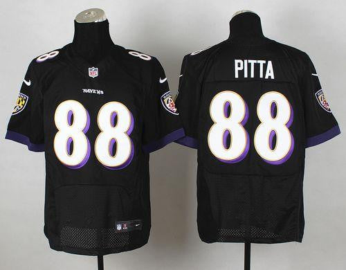 Dennis Pitta Baltimore Ravens black Elite jersey