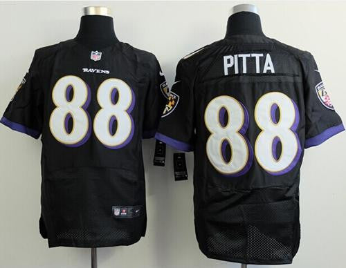 Dennis Pitta Baltimore Ravens black Elite jersey