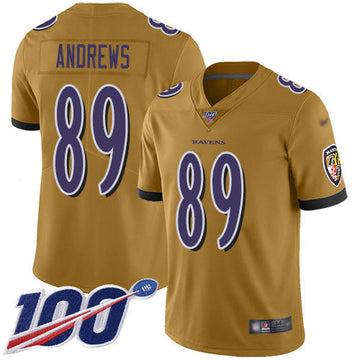 Mark Andrews Baltimore Ravens gold Inverted Legend jersey