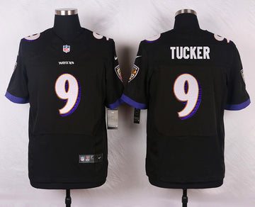 Justin Tucker Baltimore Ravens black Elite jersey