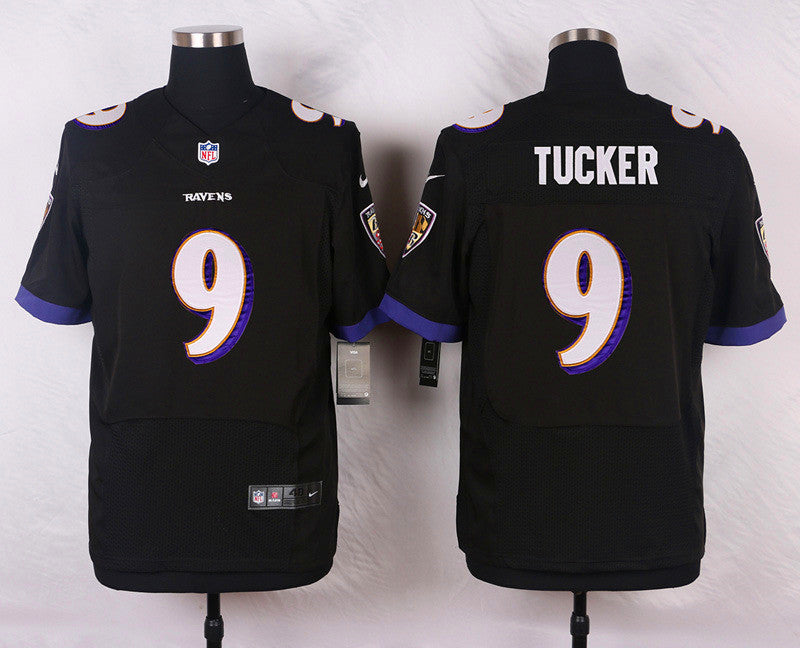 Justin Tucker Baltimore Ravens black Elite jersey