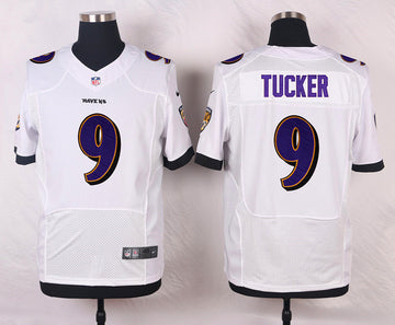 Justin Tucker Baltimore Ravens white Elite jersey