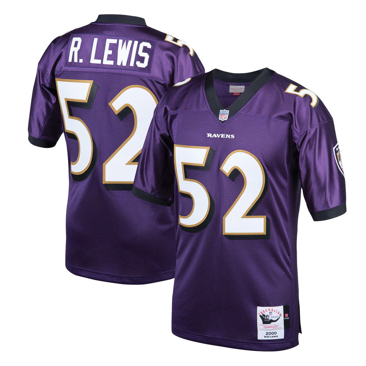 Ray Lewis Baltimore Ravens purple Throwback jersey