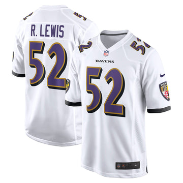Ray Lewis Baltimore Ravens white jersey