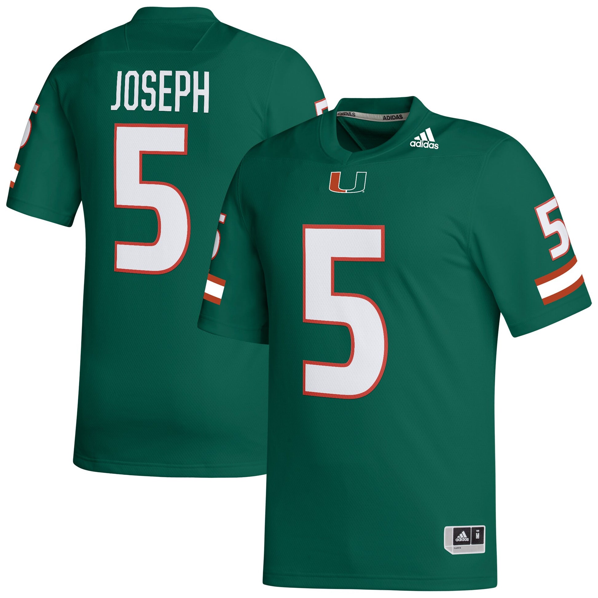 Ray Joseph Miami Hurricanes green jersey