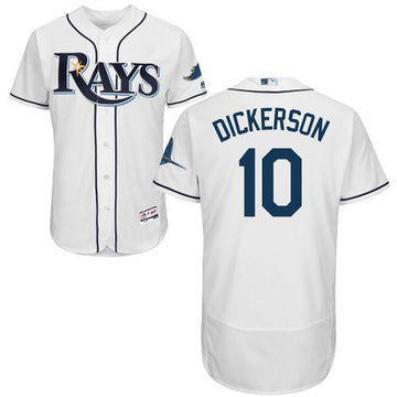 Corey Dickerson Tampa Bay Rays white jersey