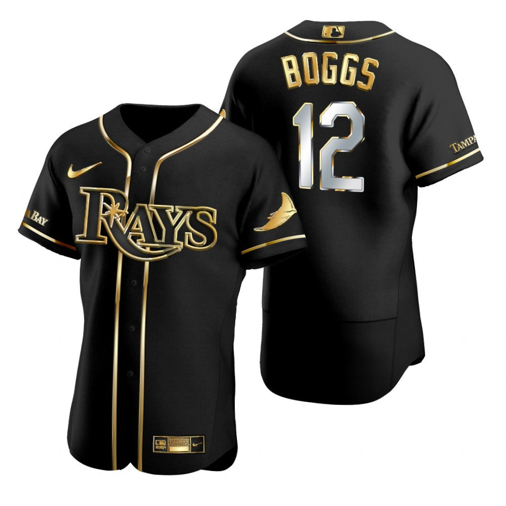 Wade Boggs Tampa Bay Rays black jersey
