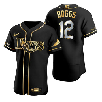 Wade Boggs Tampa Bay Rays black jersey