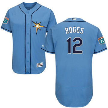 Wade Boggs Tampa Bay Rays blue jersey