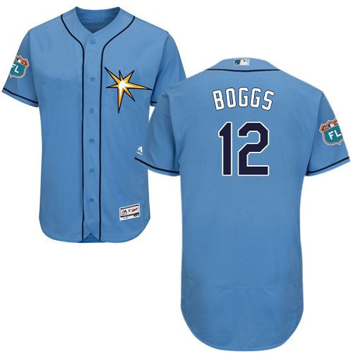 Wade Boggs Tampa Bay Rays blue jersey