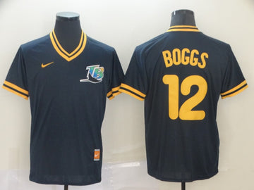 Wade Boggs Tampa Bay Rays navy Throwback jersey