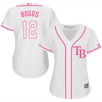 Wade Boggs Tampa Bay Rays white jersey