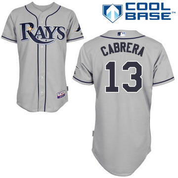 Cabrera Tampa Bay Rays grey jersey