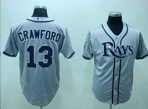 Carl Crawford Tampa Bay Rays gray jersey