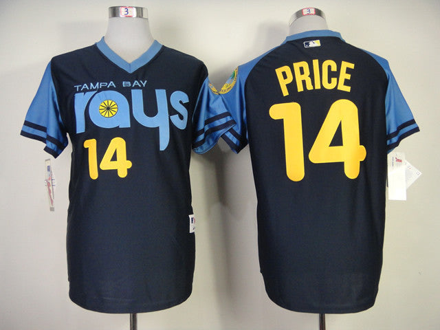 Price Tampa Bay Rays blue jersey