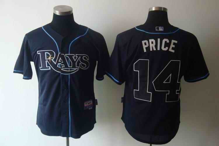 Price Tampa Bay Rays blue jersey