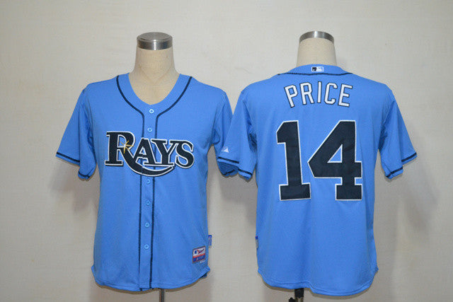 Price Tampa Bay Rays blue jersey