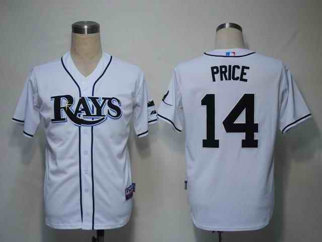 Price Tampa Bay Rays white jersey