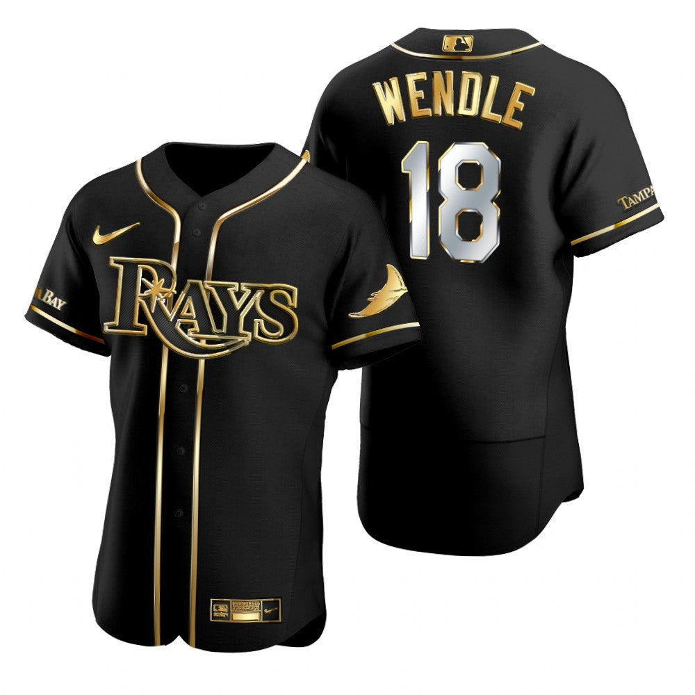 Joey Wendle Tampa Bay Rays black jersey