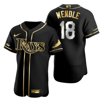 Joey Wendle Tampa Bay Rays black jersey