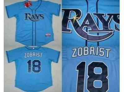Zobrist Tampa Bay Rays blue jersey