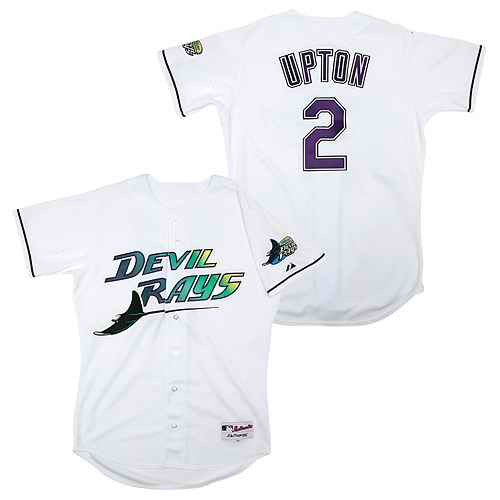 Upton New Style Tampa Bay Rays white jersey