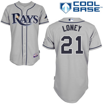 Loney Tampa Bay Rays grey jersey