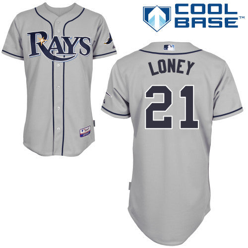 Loney Tampa Bay Rays grey jersey