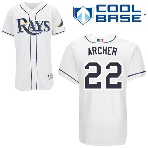 Archer Tampa Bay Rays white jersey