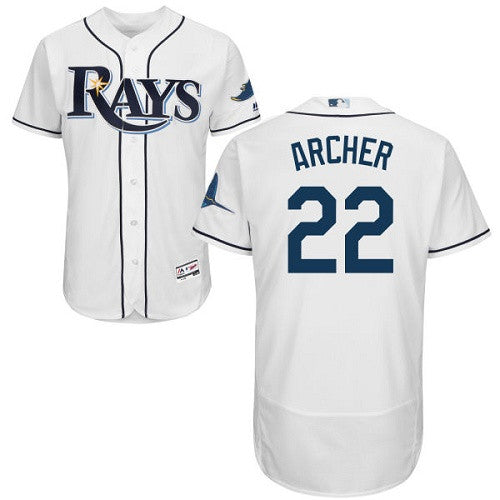 Chris Archer Tampa Bay Rays white jersey