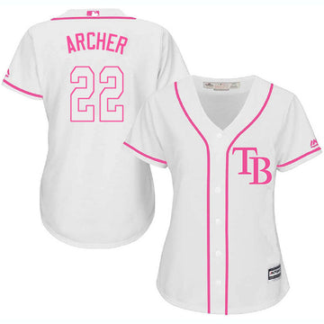 Chris Archer Tampa Bay Rays white jersey
