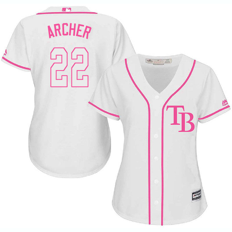 Chris Archer Tampa Bay Rays white jersey